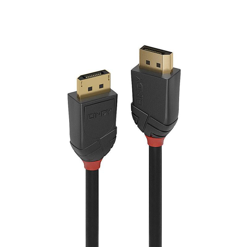 Cablu Lindy DisplayPort 2.1 54G, lungime 0.5m, Supported Bandwidth: 54Gbps, rezolutie maxima 16360 x 8640 (16K) @ 60Hz, 4:4:4, 10-bit, negru