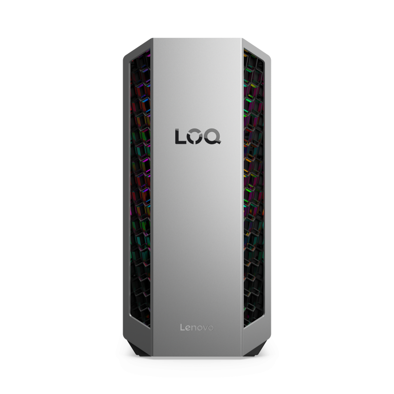 Desktop Gaming Lenovo LOQ Tower 26ADR10 cu procesor AMD Ryzen 7 8745HX pana la 5.1 GHz, 16 GB DDR5, 1TB SSD, RTX 5050, Fara OS, Black, 2 ani Garantie