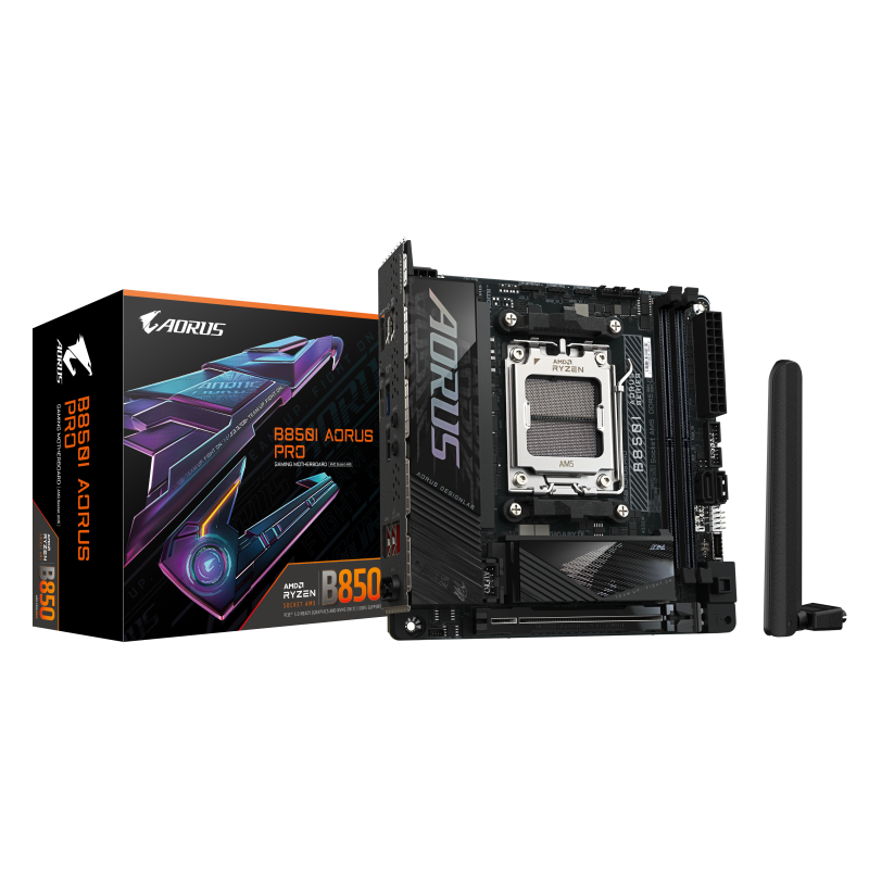 Placa de baza Gigabyte B850I AORUS PRO, Socket AM5, DDR5, Mini-ITX