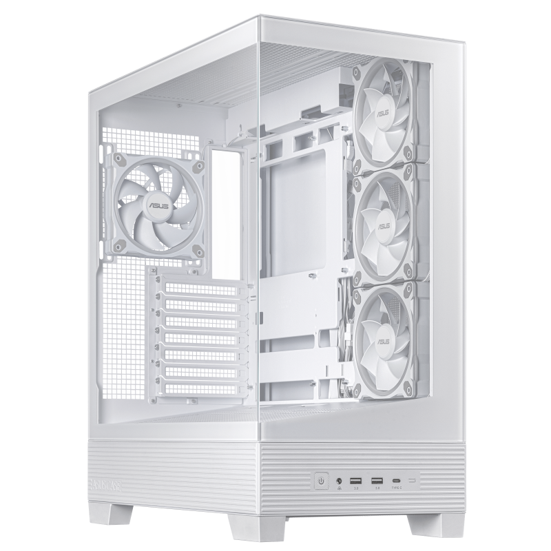 Carcasa ASUS A31 Plus TG ARGB, Mid Tower, White