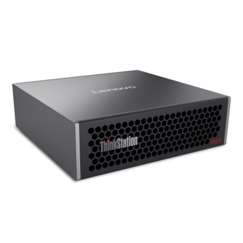 Desktop Workstation Lenovo ThinkStation PGX SFF cu procesor Nvidia NVIDIA 20-core Arm, 10 Cortex-X925 + 10 Cortex A725, 128 GB LPDDR5X, 4TB SSD, GB10, NVIDIA DGX OS, Negru, 3 ani Garantie