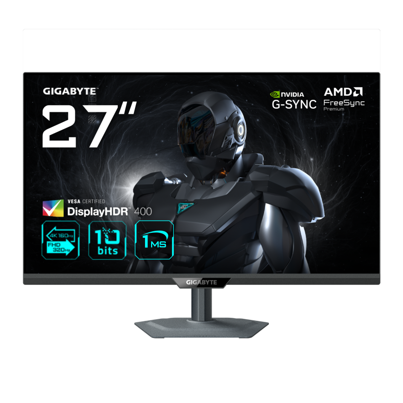 Monitor Gaming Gigabyte G27U, 27", 3840 x 2160 pixeli, Black, 2 ani Garantie