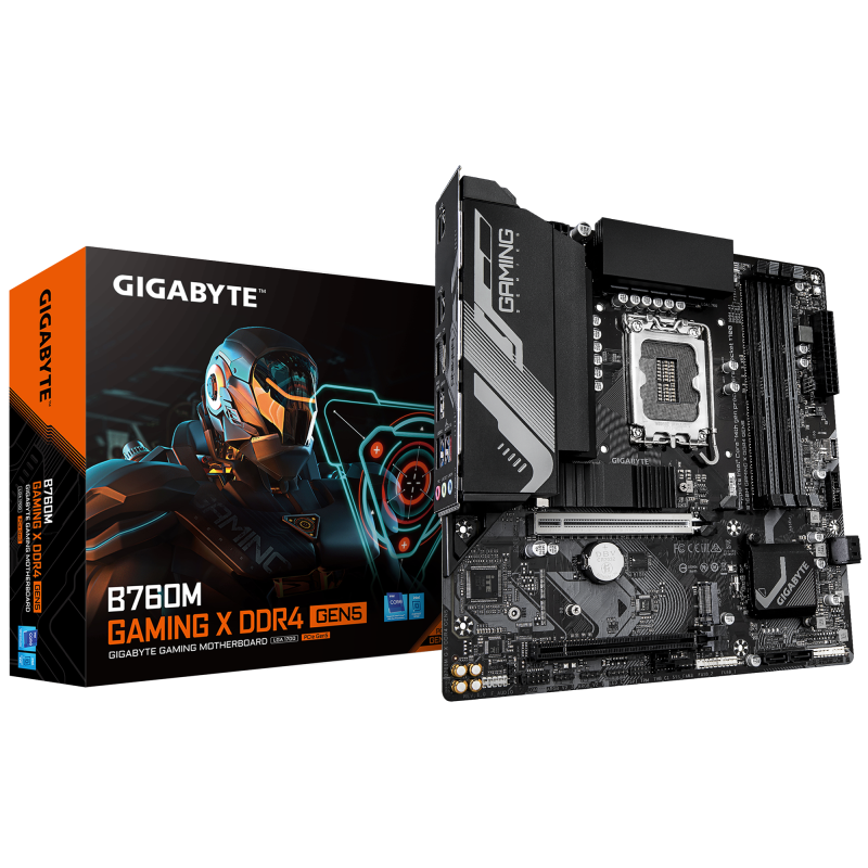 Placa de baza Gigabyte B760M GAMING X DDR4 GEN5, LGA 1700, DDR4, Micro-ATX