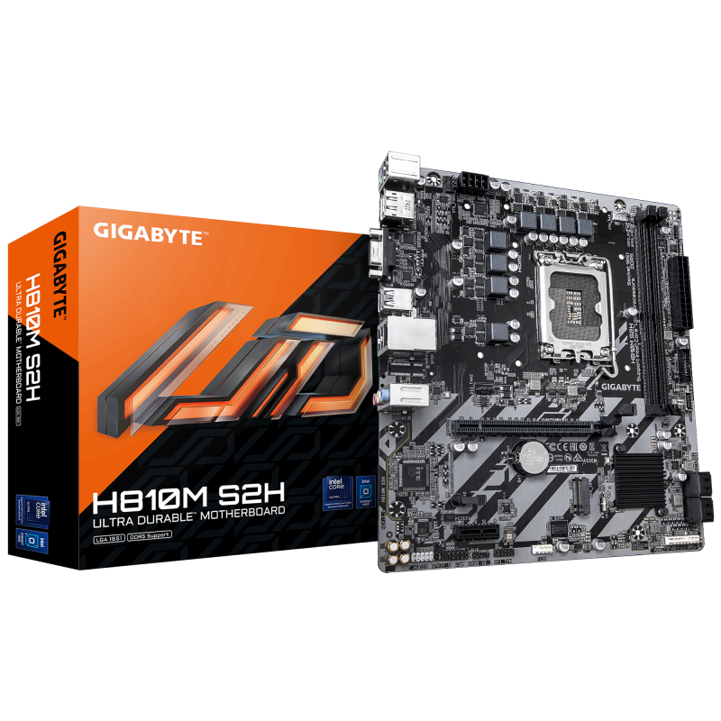 Placa de baza Gigabyte H810M S2H, Socket 1851, DDR5, Micro-ATX