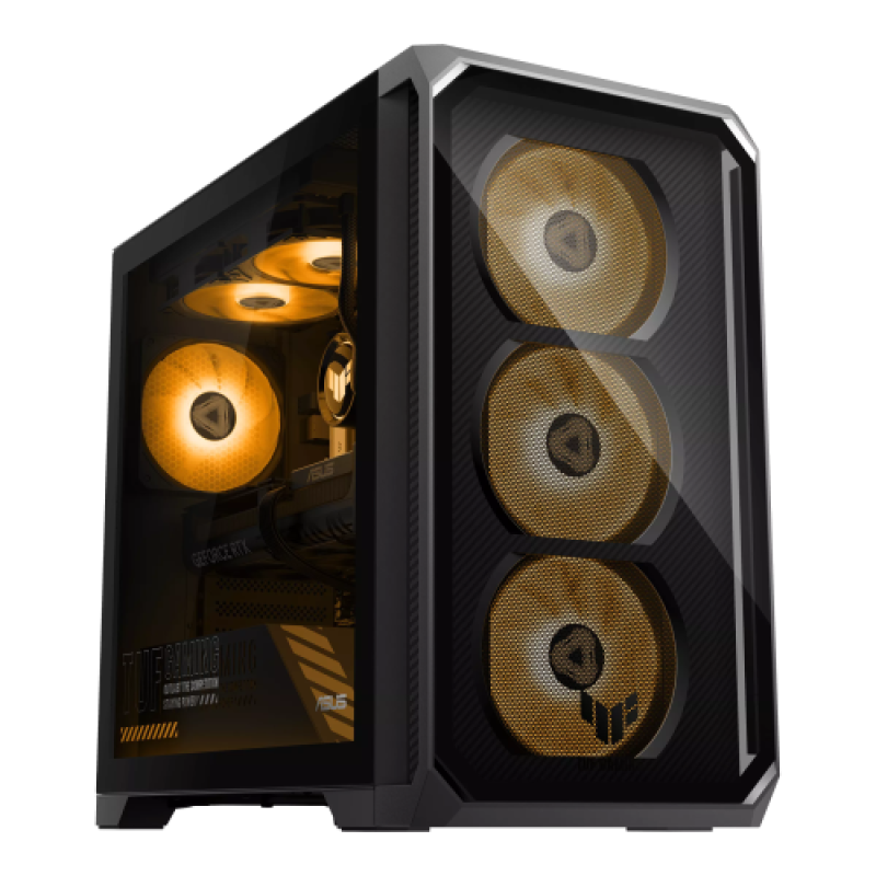 Desktop Gaming ASUS TUF Gaming T700 cu procesor AMD Ryzen 5 8400F pana la 4.7 GHz, 32 GB DDR5, 1TB SSD, RTX 5060, Fara OS, Gri, 3 ani Garantie