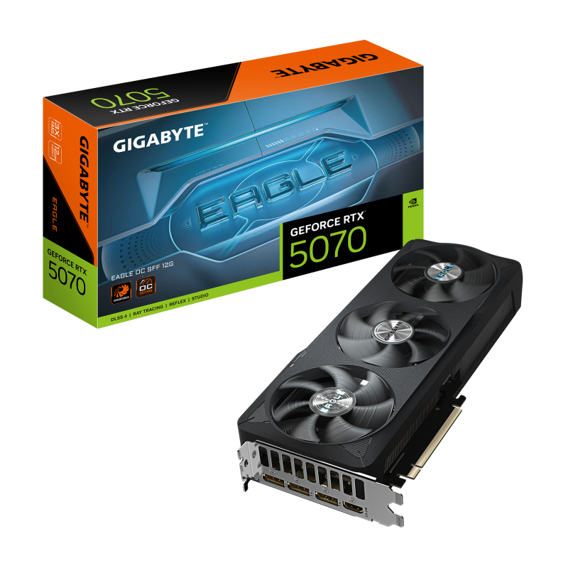 Placa video Gigabyte GeForce RTX 5070 EAGLE OC SFF, 12GB GDDR7, PCI Express 5.0, 192bit