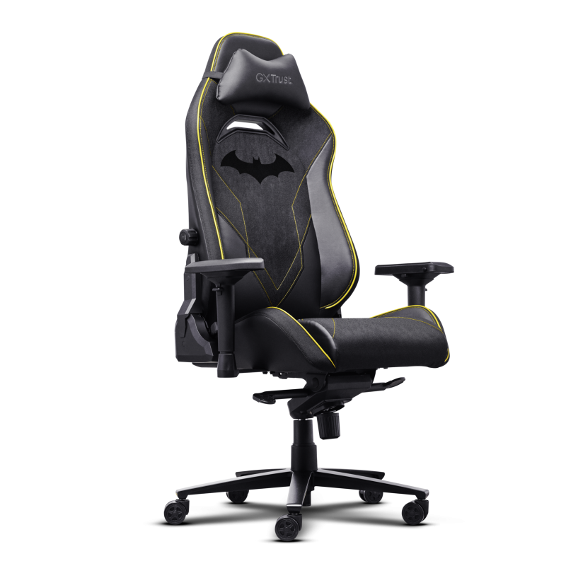 Scaun gaming Trust GXT 721BM Ruya Pro Premium, 5 roti, ridicare pe gaz clasa 4, adjustabil pe inaltime, material piele PU, greutate maxima suportata 150 kg, negru