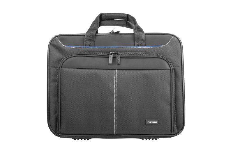 Geanta laptop Natec Doberman, compatibilitate dimensiune laptop 17.3", 2 compartimente, material Polyester 600D, negru
