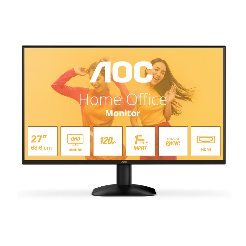 Monitor Consumer AOC Q27B35S3, 27", 2560 x 1440 pixeli, Black, 3 ani Garantie