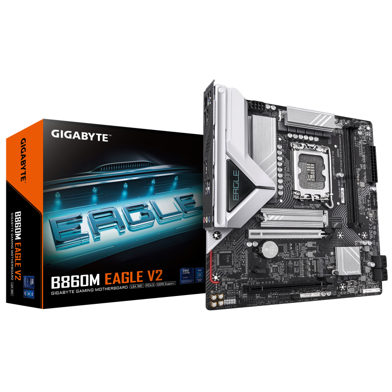 Placa de baza Gigabyte B860M EAGLE V2, Socket 1851, DDR5, Micro-ATX