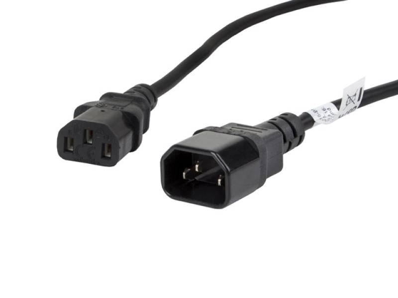 Cablu IEC 320 C13 C14 1,8 m VDE negru