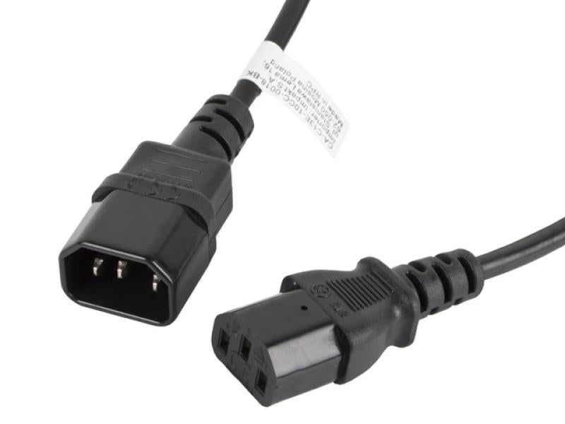 Cablu IEC 320 C13 C14 1,8 m negru