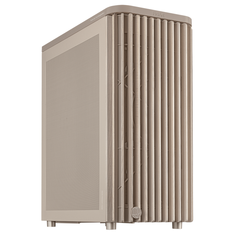 Carcasa ASUS Proart PA401 Wood Mesh PWM Beige, Mid Tower, Beige