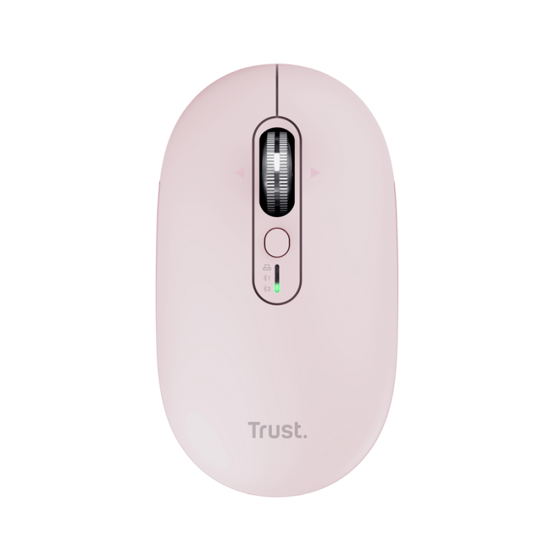 Mouse wireless Trust Seron Hyperscroll, 7 butoane, rezolutie maxima 3200 DPI, roz
