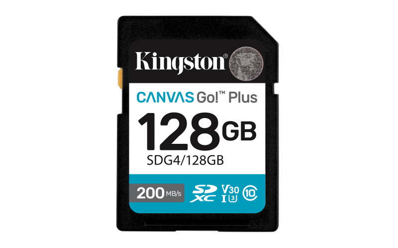 Card de Memorie SD Kingston 128GB Canvas GO Plus CL 10