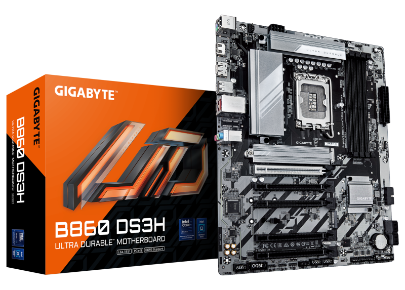Placa de baza Gigabyte B860 DS3H, Socket 1851, DDR5, ATX