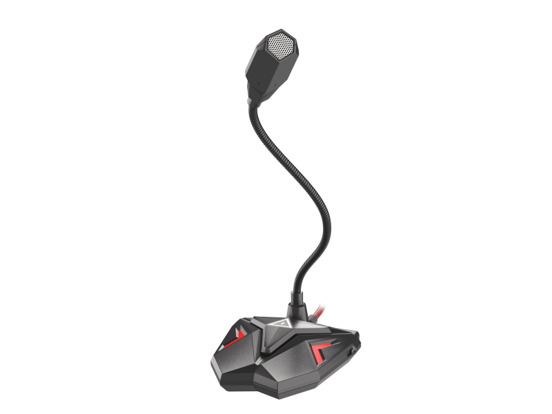 Microfon Genesis Radium 100, omnidirectional, frecventa raspuns 50 - 16000 Hz, lungime cablu 150cm, negru