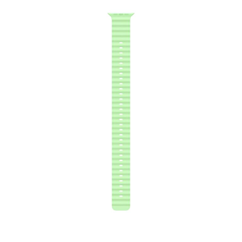49mm Neon Green Ocean Band Extension - Black Titanium Finish
