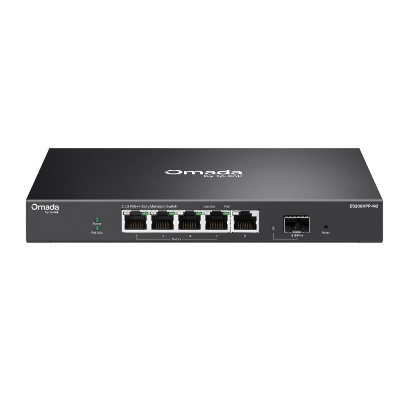 Switch TP-Link ES206XPP-M2, 10G+, 5 porturi, PoE