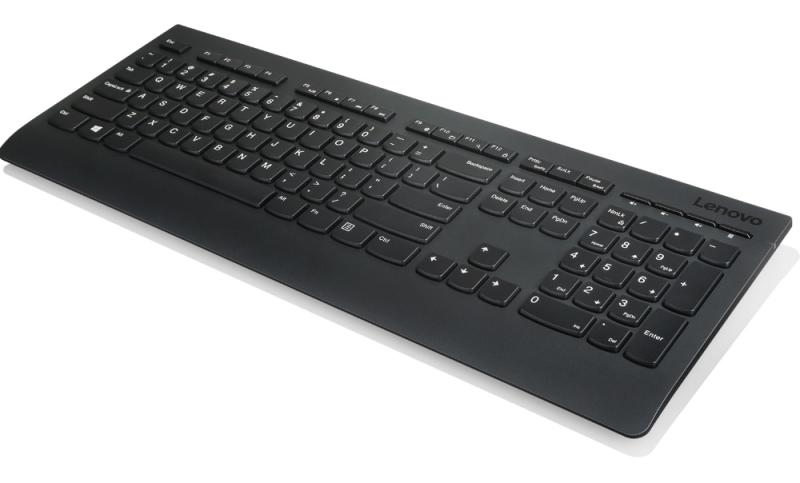 Lenovo 4X30H56854. Keyboard form factor: Full-size (100%). Keyboard style: Straight. Connectivity technology: Wireless, Device interface: RF Wireless, Keyboard layout: QWERTZ, Recommended usage: Office. Product colour: Black