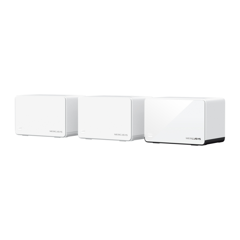 Router Mesh Halo H85X 3-pack, 2402 Mbps on 5 GHz, 574 Mbps on 2.4 GHzH85X, protocol mesh 802.11k/v/r, Wi-Fi 6: IEEE 802.11ax/ac/n/a 5 GHz, IEEE 802.11ax/n/b/g 2.4 GHz