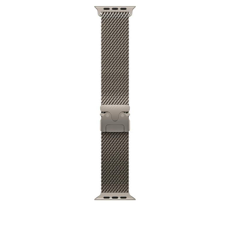 49mm Natural Titanium Milanese Loop - Medium