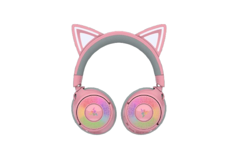 Casti wireless Razer Kraken Kitty V3 Pro, THX Spatial Audio, iluminare RGB, frecventa raspuns 20 Hz - 28 kHz, microfon detasabil unidirectional, roz