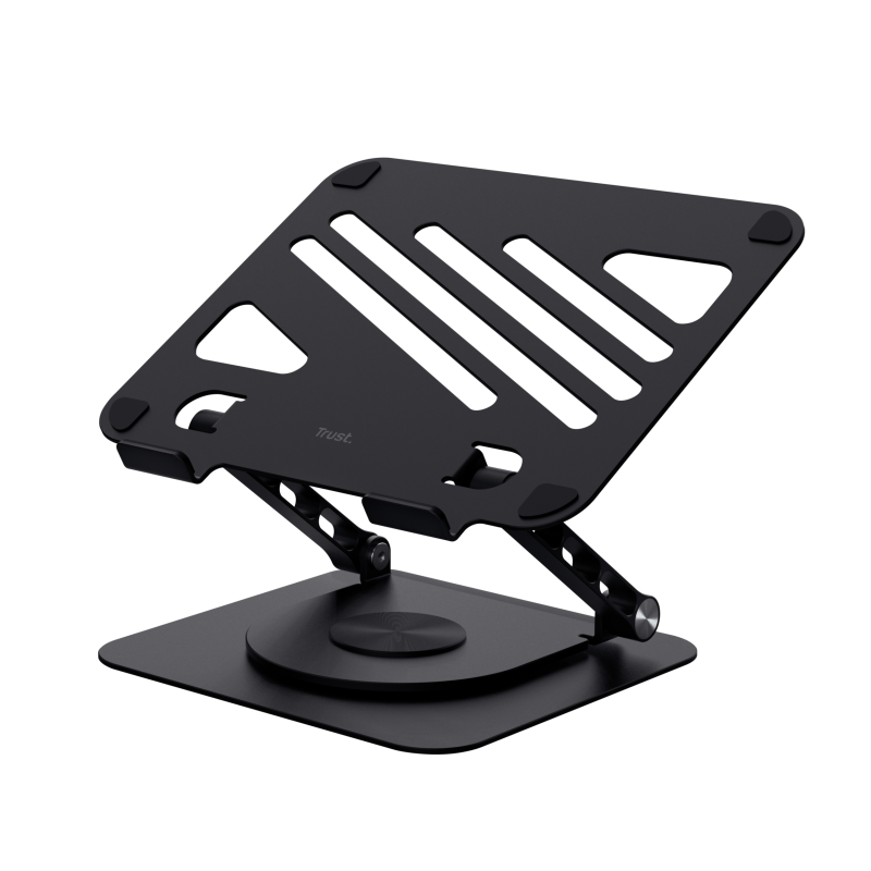 Stand laptop Trust Zeff Metal, dimensiune maxima laptop 16 ", greutate maxima suportata 10kg, negru