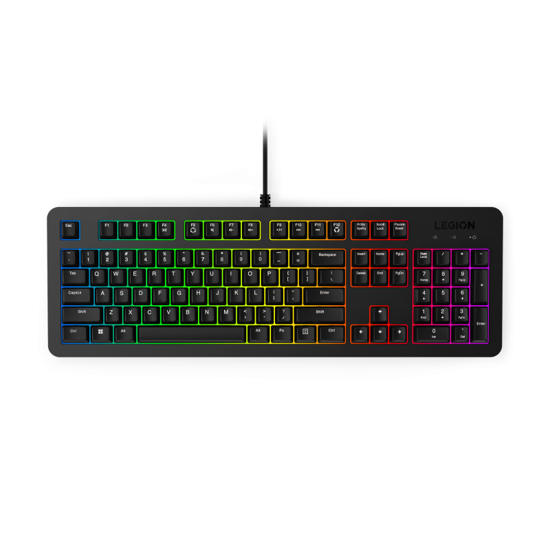 Tastatura Gaming LENOVO K310, RGB, USB, Negru