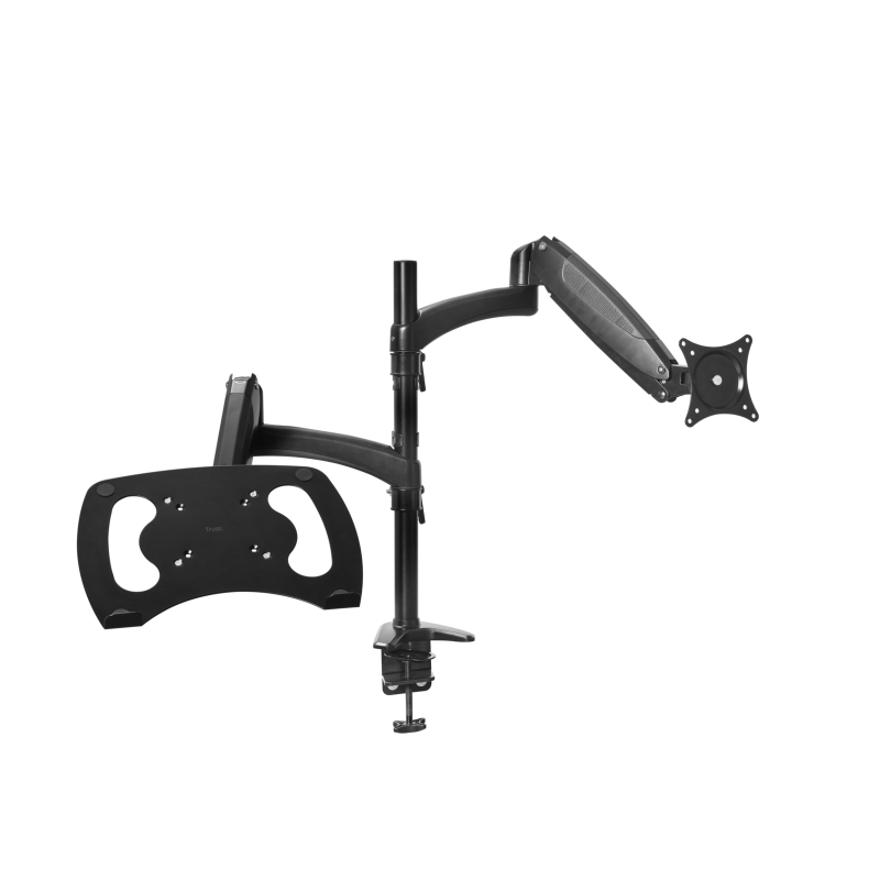Brat monitor/laptop Trust Mara, greutate maxima suportata 16 kg, VESA 75x75mm, 100x100mm, dimensiune maxima laptop 32 "