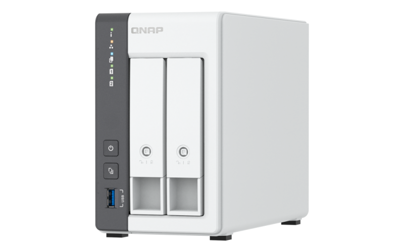 NAS QNAP 216G 2-Bay, CPU ARM 2.0GHz Quad core, RAM 4GB, 2.5"/3.5" SATA 6Gbps HDD (neincluse), LAN: 1 x 2.5GbE + 1 x GbE, USB3.2 Gen1: 1 USB2.0: 2, tower, adaptor alimentare, garantie 2 ani