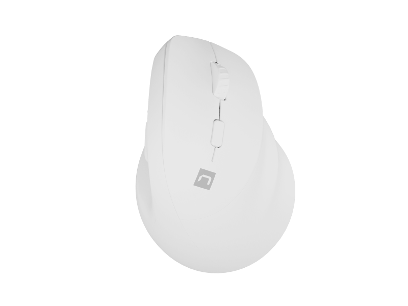 Mouse Wireless NATEC Crake 2, 2400 dpi, Alb