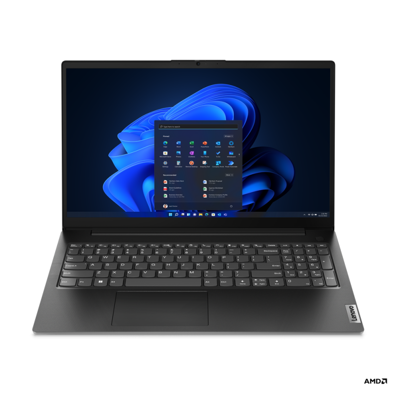 Laptop SMB Lenovo V15 G4 AMN, cu procesor AMD Ryzen 3 7320U, 15.6'' TN, 16 GB LPDDR5, 512 GB, AMD Radeon 610M, Fara OS, 3 ani Garantie
