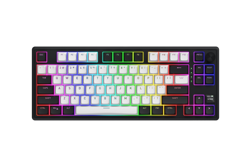 Tastatura Mecanica Gaming HATOR Skyfall 80 MAG ULTIMA 8K wireless, RGB, Wireless, negru