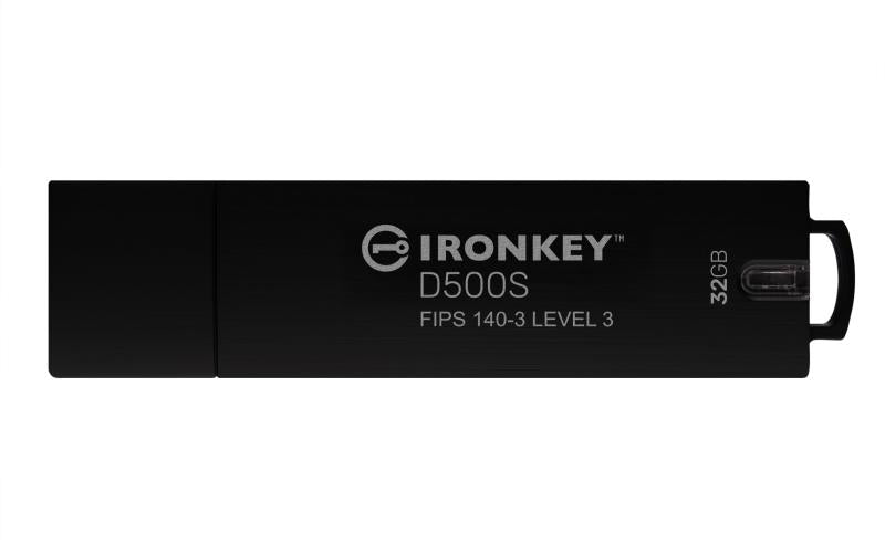 Memorie USB Kingston IronKey D500S 32GB, USB Type-A, Negru