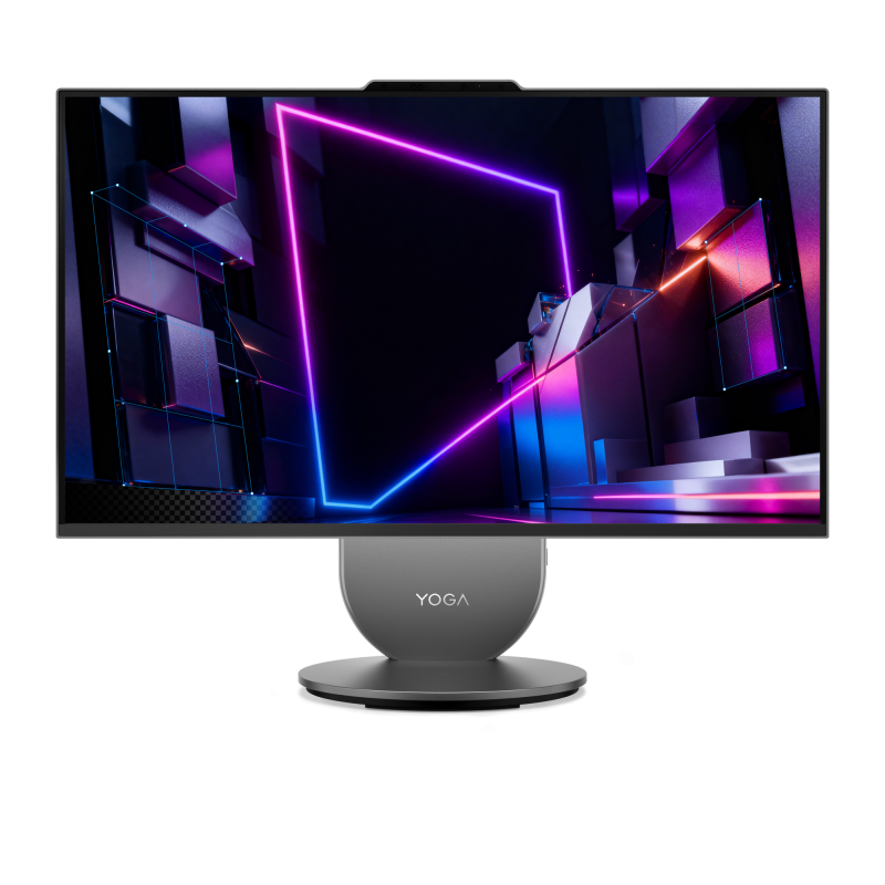 All-in-One Consumer Lenovo Yoga AIO 27IPH11 cu procesor Intel Core Ultra 7 356H pana la 4.7GHz, 27 inch, QHD, IPS, 32 GB LPDDR5x, 1 TB SSD, Intel Graphics, FreeDos, Gri