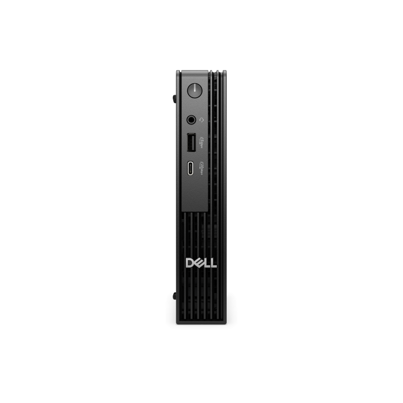 Dell Pro Micro QCM1250, 65W AC rugged adapter, 4.5mm barrel, E4, ENERGY STAR Qualified, EPEAT Gold with Climate+ , Intel(R) Core(TM) i3 14100T (4 cores, up to 4.4GHz), 8 GB: 1 x 8 GB, DDR5, up to 4800 MT/s, non-ECC, 512GB SSD, No Optical Drive, Intel(R) Wi-Fi 6E AX211, 2x2, 802.11ax, Bluetooth(R)