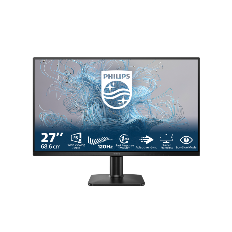 Monitor Consumer Philips 27E2N1110/00, 27", 1920 x 1080 pixeli, Black, 3 ani Garantie