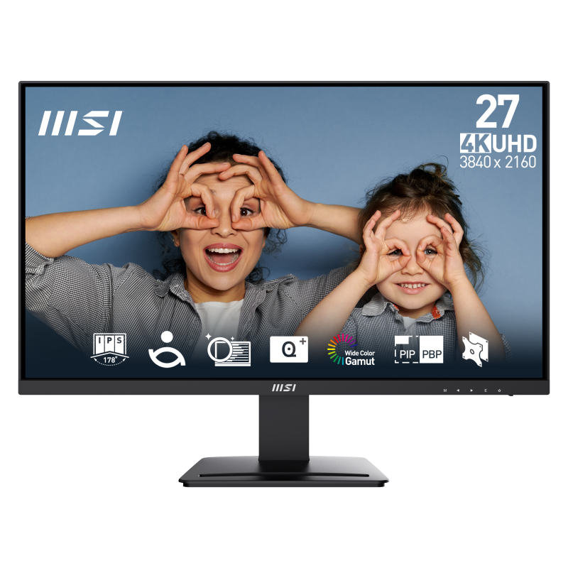 Monitor Consumer MSI PRO MP273U, 27", 3840 x 2160 pixeli, Black, 2 ani Garantie