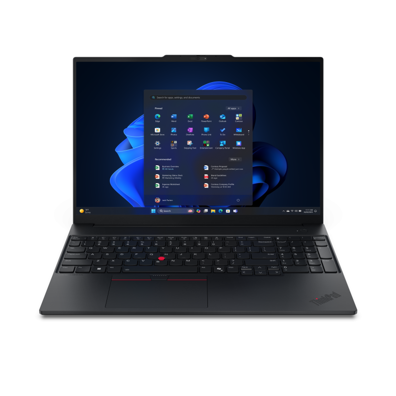 Laptop Business Lenovo ThinkPad E16 Gen 3, cu procesor Intel Core Ultra 5 228V, 16'' IPS, 32 GB LPDDR5x, 512 GB, Intel Arc Graphics 130V, Fara OS, 3 ani Garantie