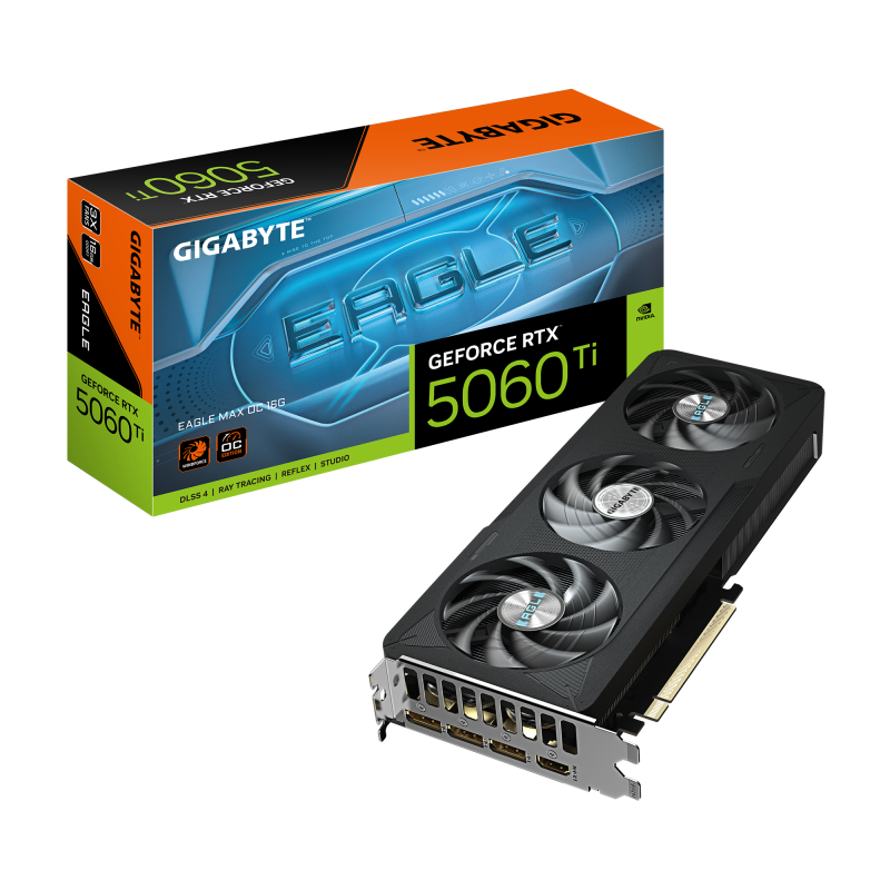 Placa video Gigabyte GeForce RTX 5060 Ti, 16GB GDDR7, PCI Express 5.0, 128bit