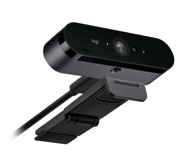 Camera Web Logitech BRIO 4K, rezolutie video 4K, USB-C, Negru