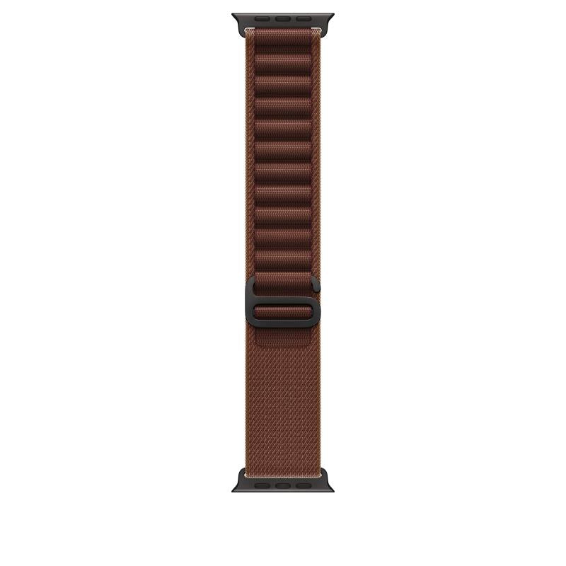 Curea pentru Apple Watch 49mm Burgundy Alpine Loop - Large - Black Titanium Finish