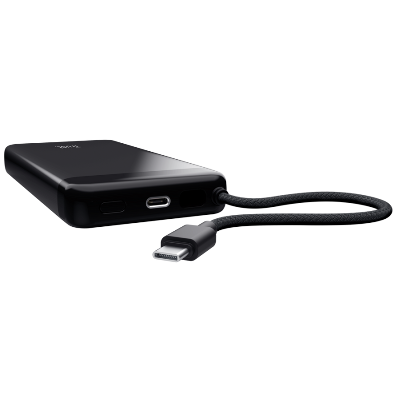 Baterie externa Trust Fiera, capacitate 20.000, 2 porturi USB, negru