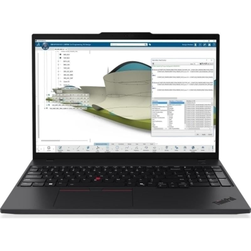 Notebook Workstation Lenovo ThinkPad P16s Gen 4, cu procesor Intel Core Ultra 7 265H, 16'' IPS, 64 GB DDR5, 2 TB SSD, NVIDIA RTX PRO 1000, 8GB GDDR7, Windows 11 Pro