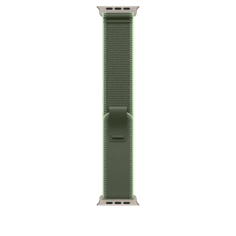 49mm Green/Neon Trail Loop - M/L - Natural Titanium Finish