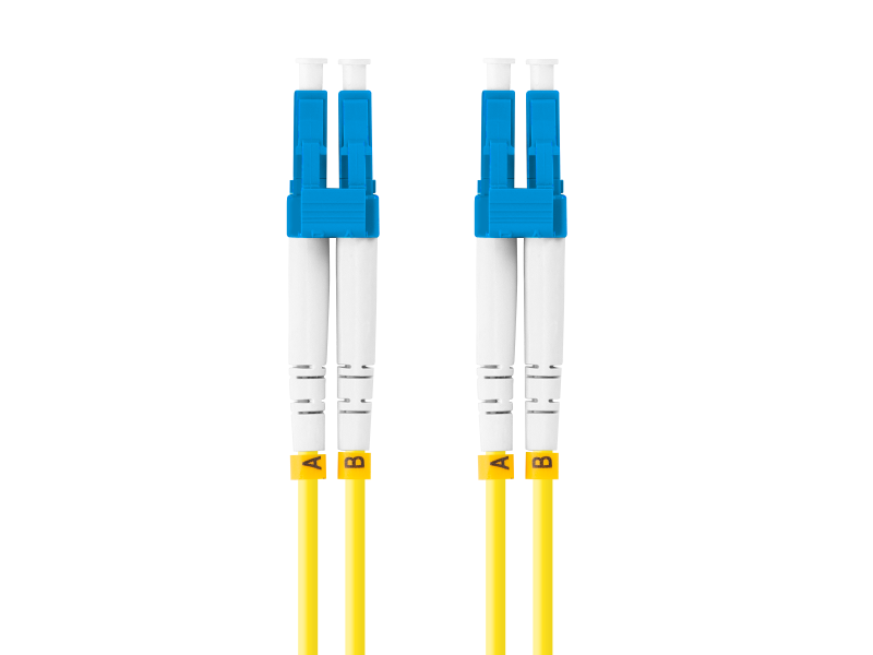 Patch cord fibră SM LC/UPC-LC/UPC duplex 3 m LSZH G657A1 3,0 mm galben