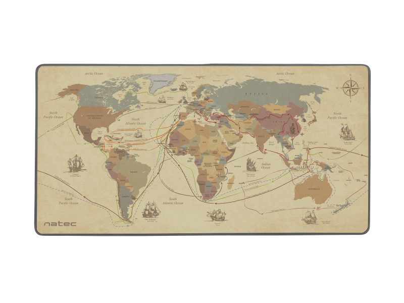 Mouspead Natec Discoveries Maxi, material cauciuc+textil, dimensiuni 800 x 400 x 3mm, multicolor