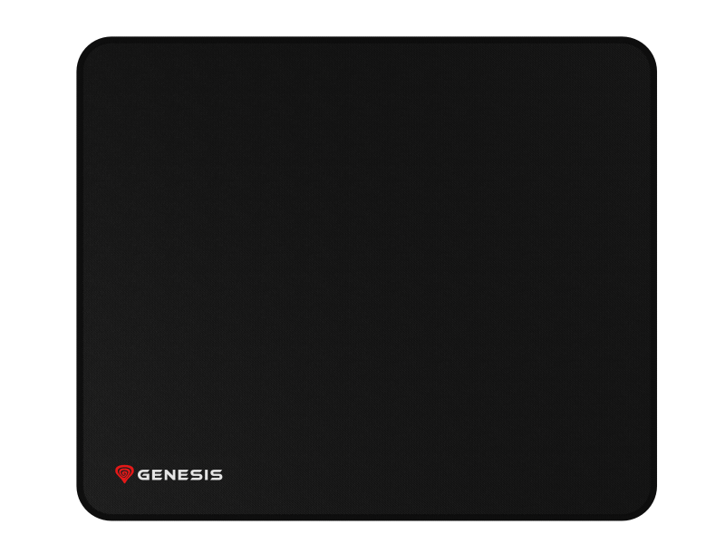 GENESIS Carbon 500 M Logo. Width: 250 mm, Depth: 300 mm. Product colour: Black, Surface coloration: Monochromatic, Material: Fabric, Rubber, Gaming mouse pad