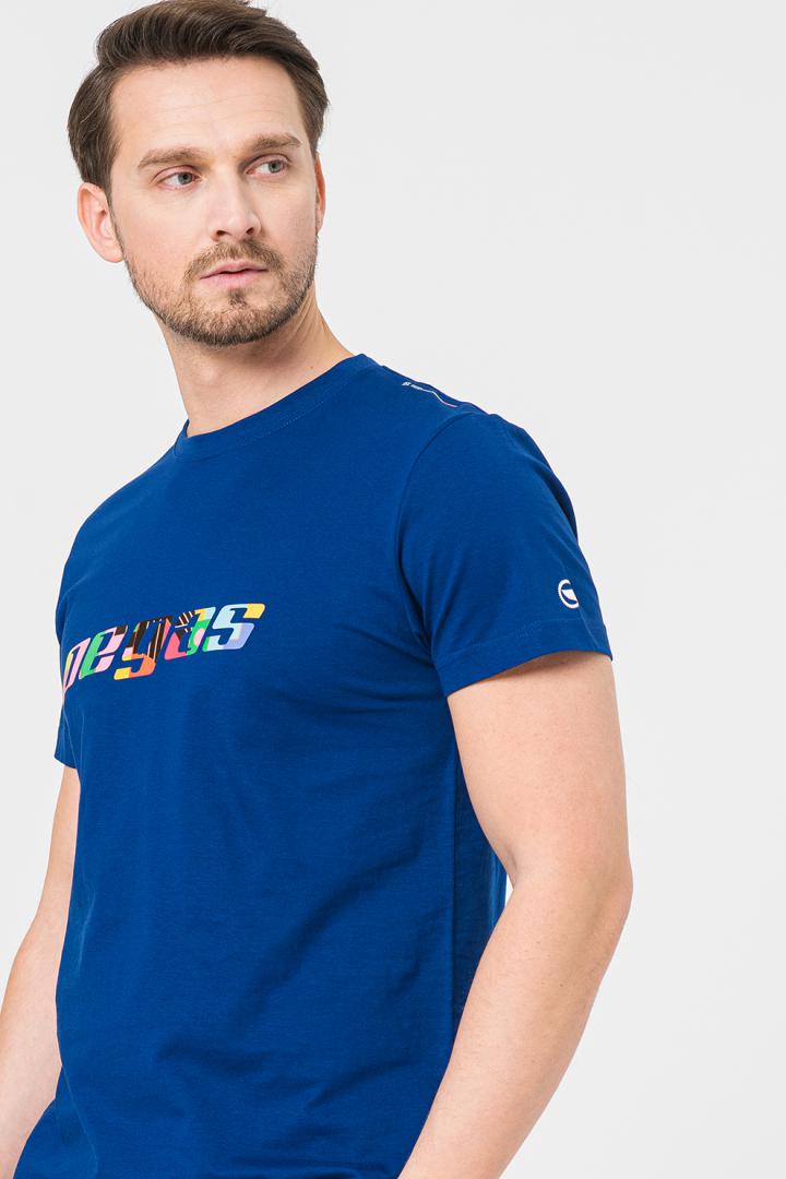TRICOU LOGO MULTICOLOR BARBATI ROYAL BLUE-M